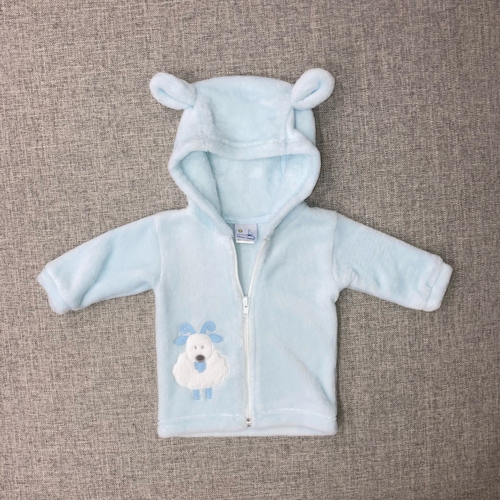 Florence Eiseman 9m marshmallow fleece hoodie EUC